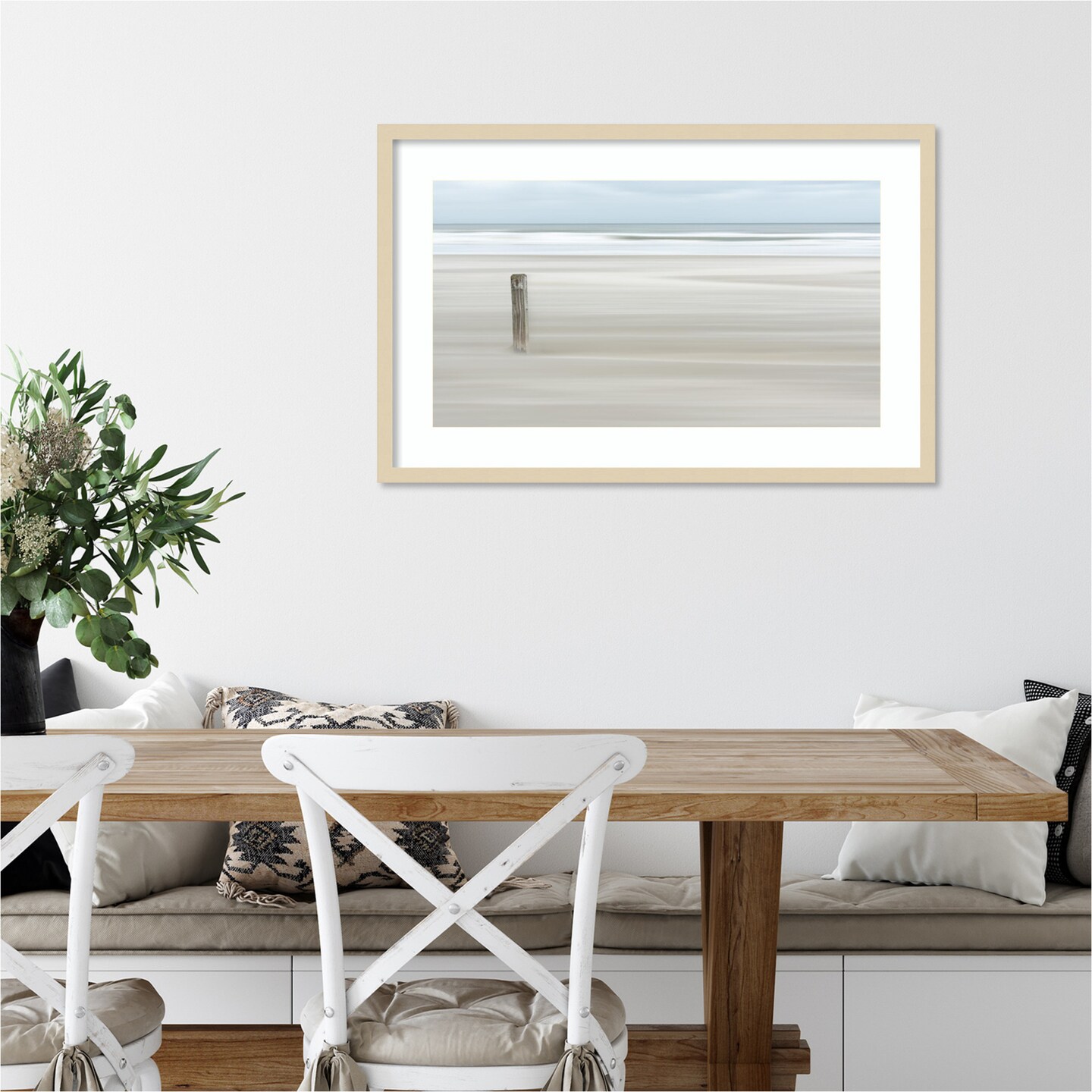 Steadfast Shoreline by Greetje van Son Wood Framed Wall Art Print