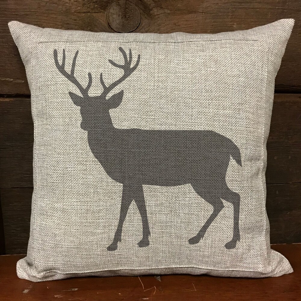 Buck Silhouette Embossing 12 x 12 Stencil | FS043 by Designer Stencils | Animal & Nature Stencils | Reusable Stencils for Painting on Wood, Wall, Tile, Canvas, Paper, Fabric, Furniture, Floor | Reusable Paint Stencil for Home Makeover