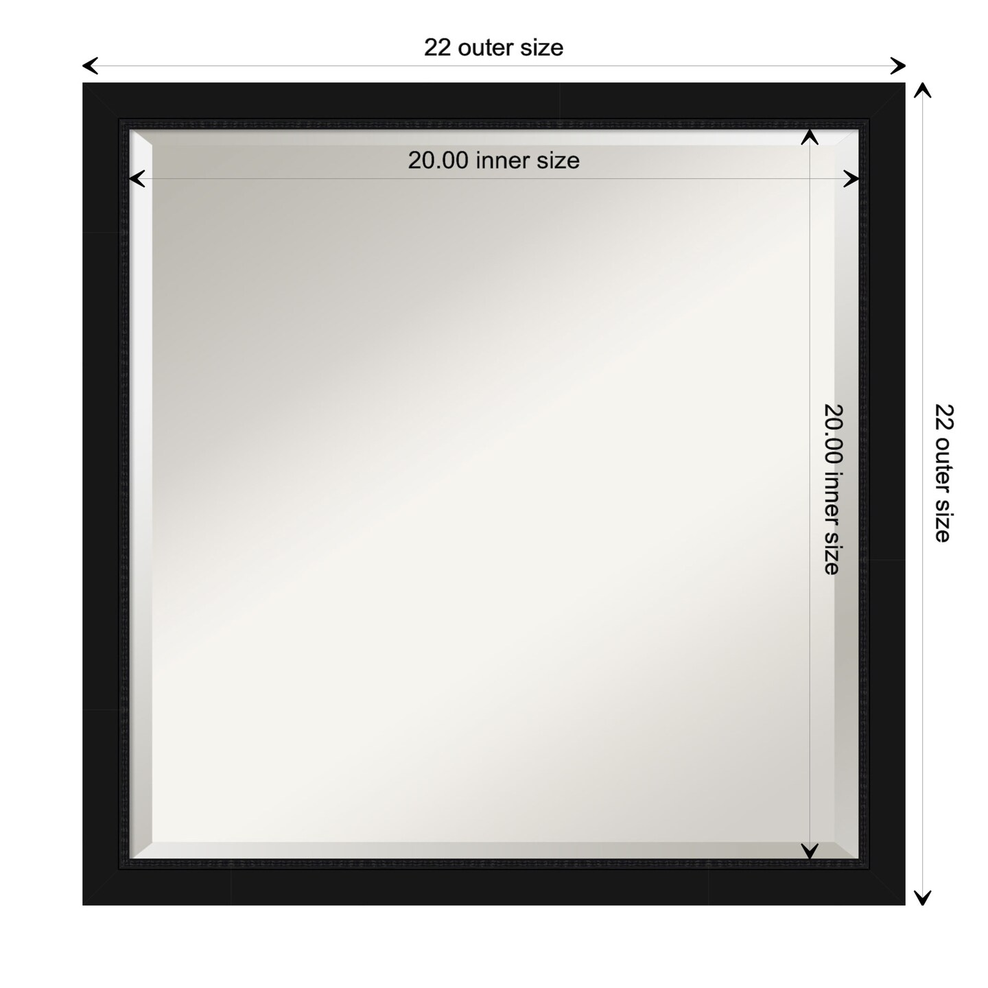 Beveled Bathroom Wall Mirror, Avon Black Narrow Frame Mirrors Michaels