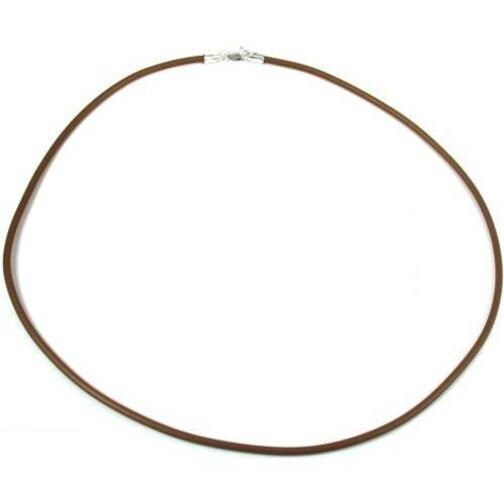 Rubber Cord Necklace Brown 16" Leather & Suede Michaels