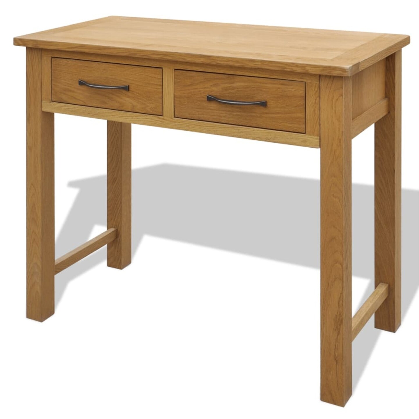 vidaXL Solid Oak Wood Dressing Table with Stool Accent & End Tables Michaels