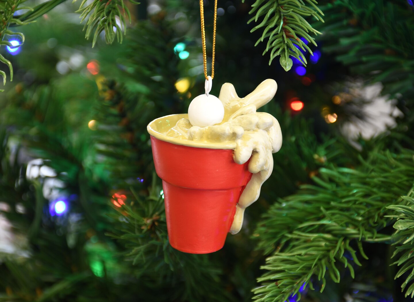Tree Buddees Beer Pong Christmas Ornament