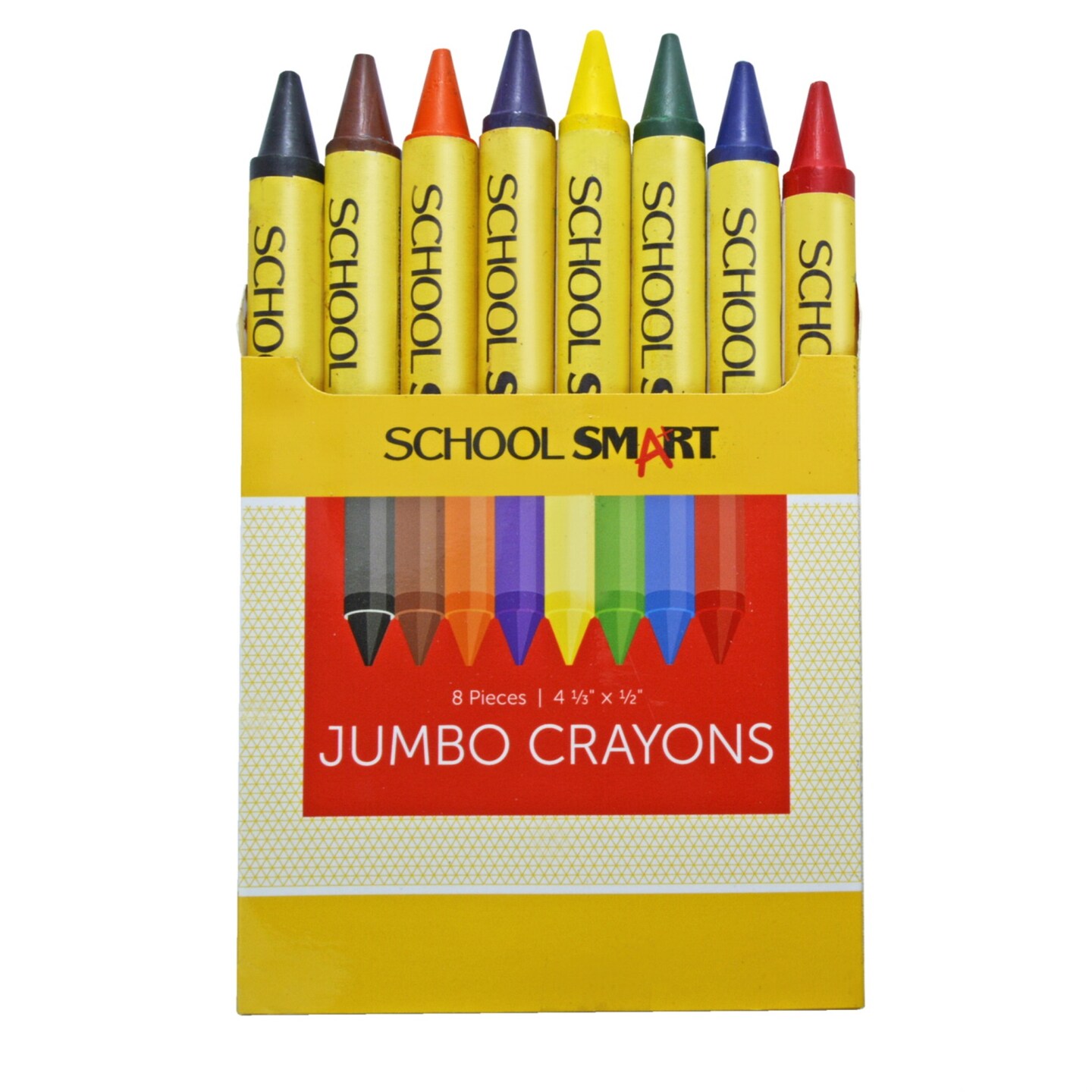 School Smart Jumbo Crayons, Set of 8 Art Desks & Easels Michaels