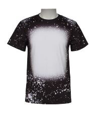 Black 3XL Faux Bleach Sublimation Shirt