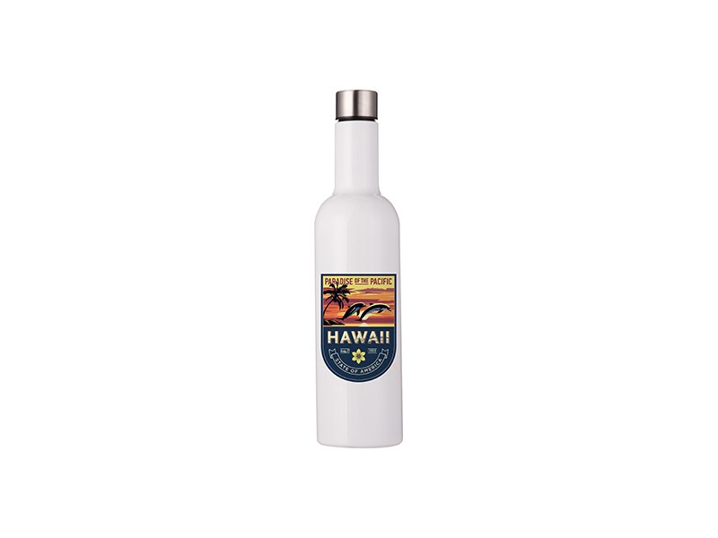 Stainless Steel Wine Bottle25oz/750ml White (BW26W-750)