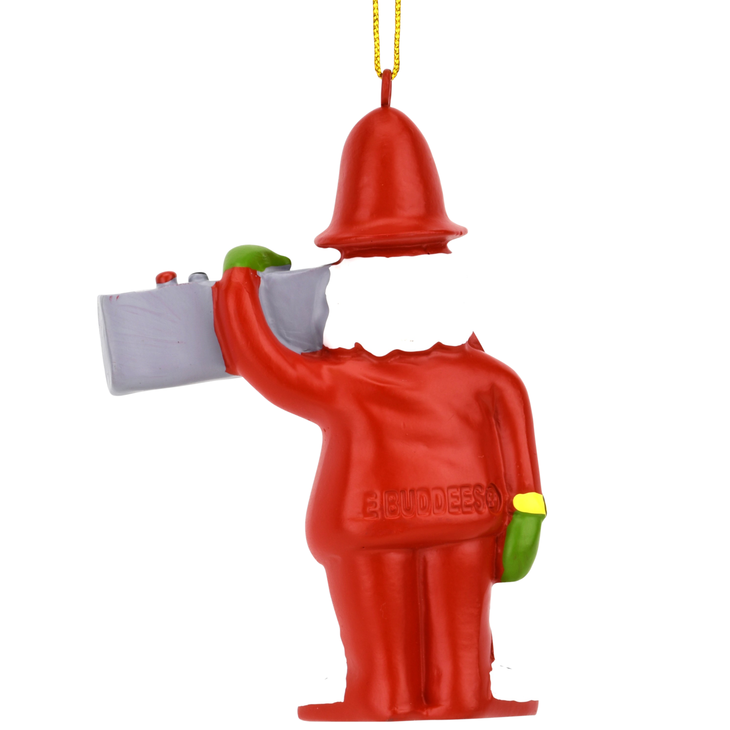 80&#x27;s Hip Hop Dark Tone Santa Resin Christmas Ornament