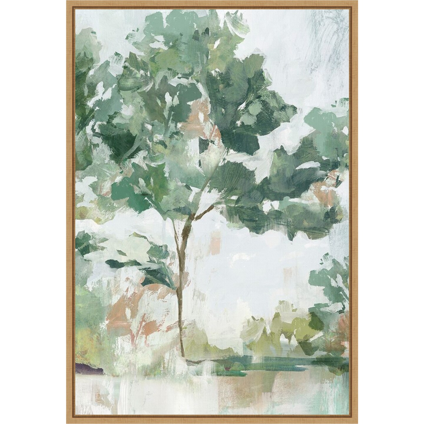 Soundless Beauty I by Isabelle Z 16-in. W x 23-in. H. Canvas Wall Art Print Framed in Natural