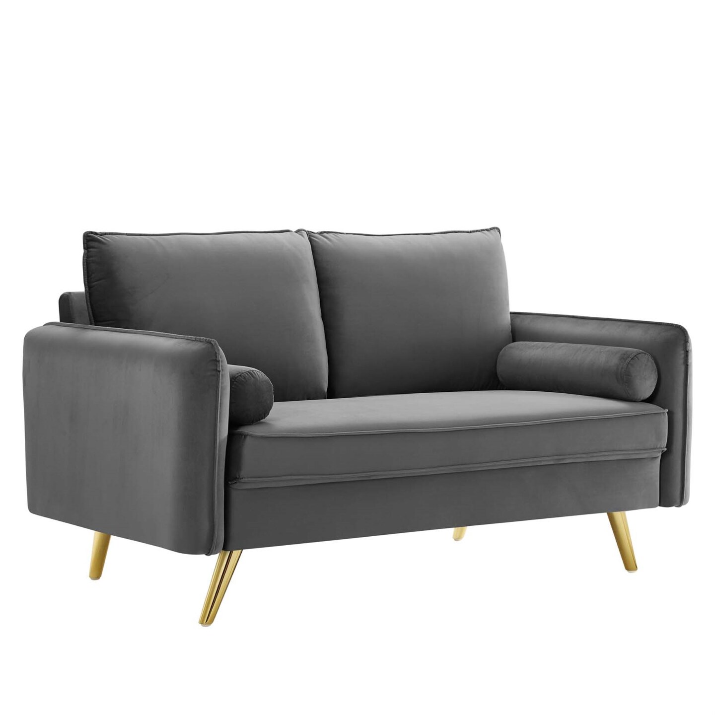 Revive Performance Velvet Loveseat Gray Accent Furniture Michaels