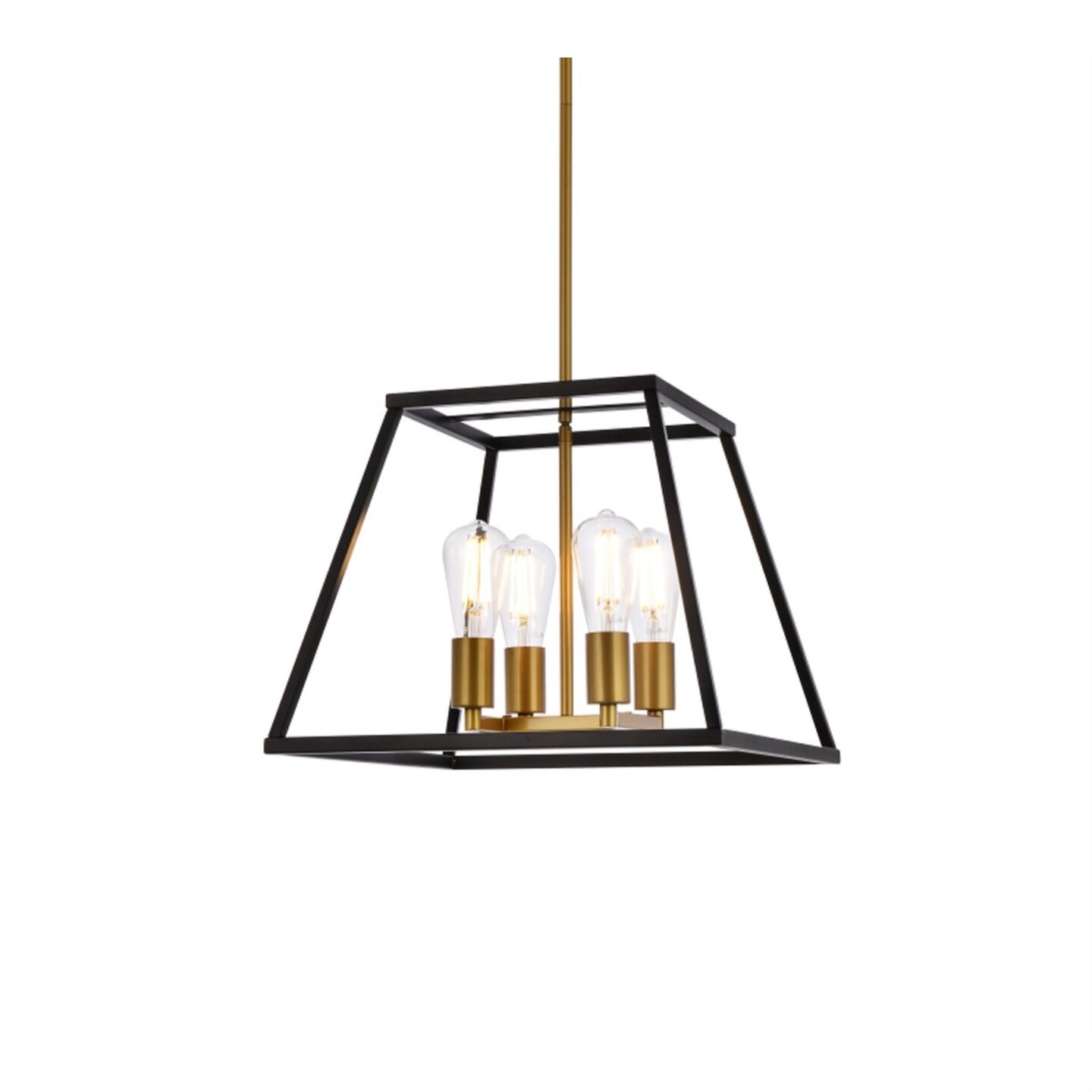 Declan 16 inch pendant in black and brass Pendant Lights Michaels