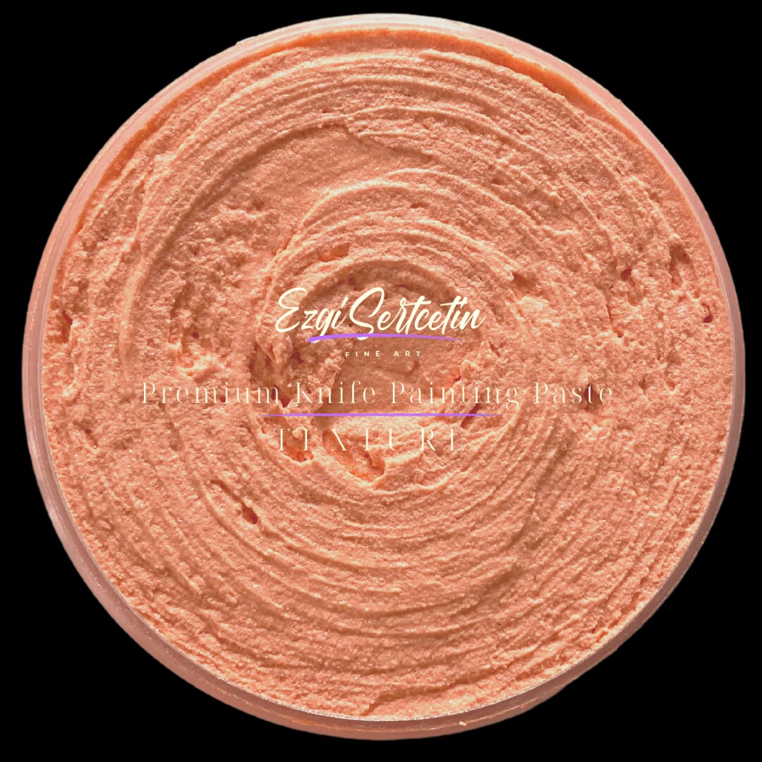 Premium Palette Knife Painting Paste|Modeling Paste|Texture Paste|Authentic Bright Colors|Ready to Use|Easy to Apply| 6oz by Volume|Ezgi Sertcetin