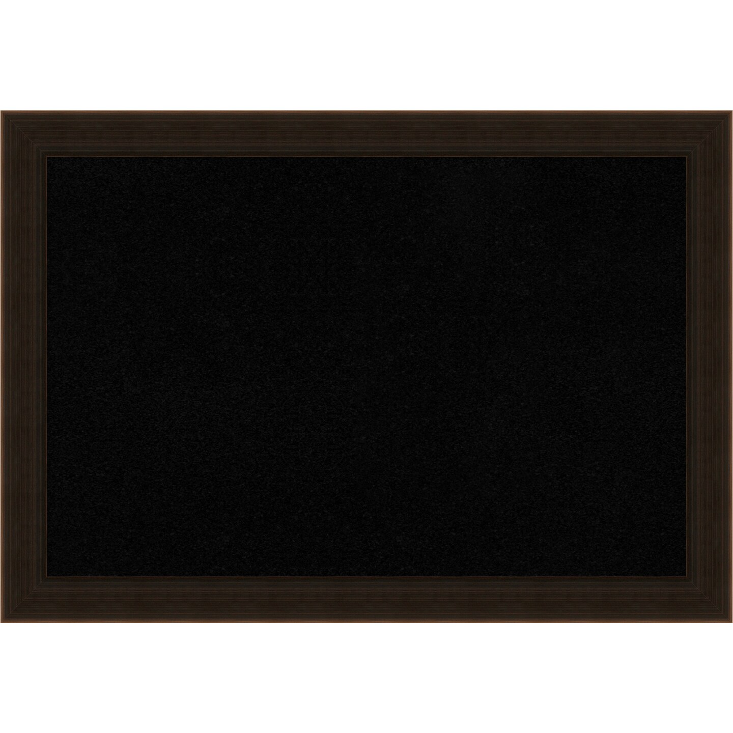 Black Cork Board (20 in. x 14 in.), Espresso Brown Wood Frame