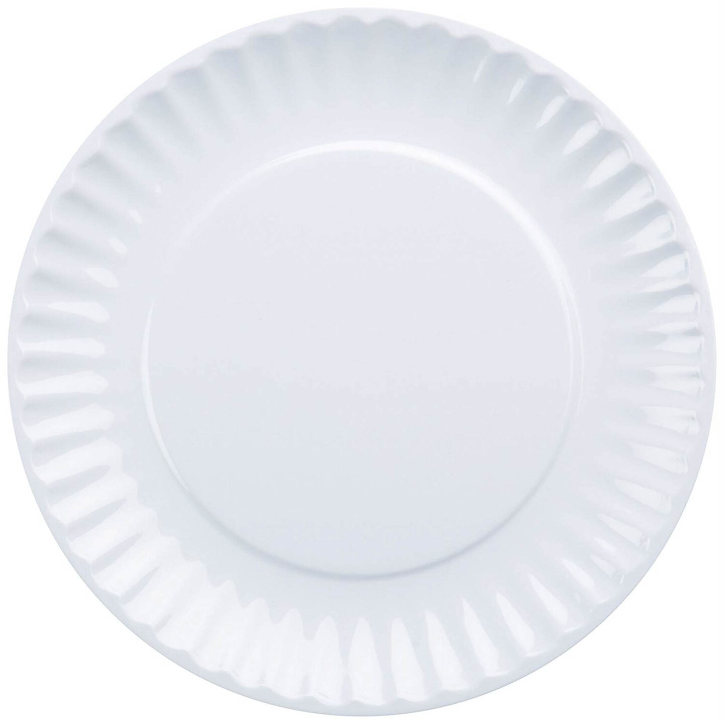 DII White Melamine Picnic Plate (Set of 12)