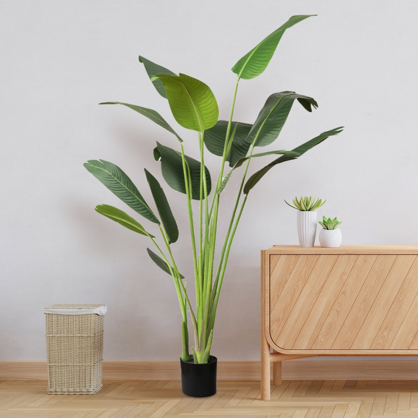 60" Bird of Paradise Artificial Plant for Living Room Décor (2 Pack)