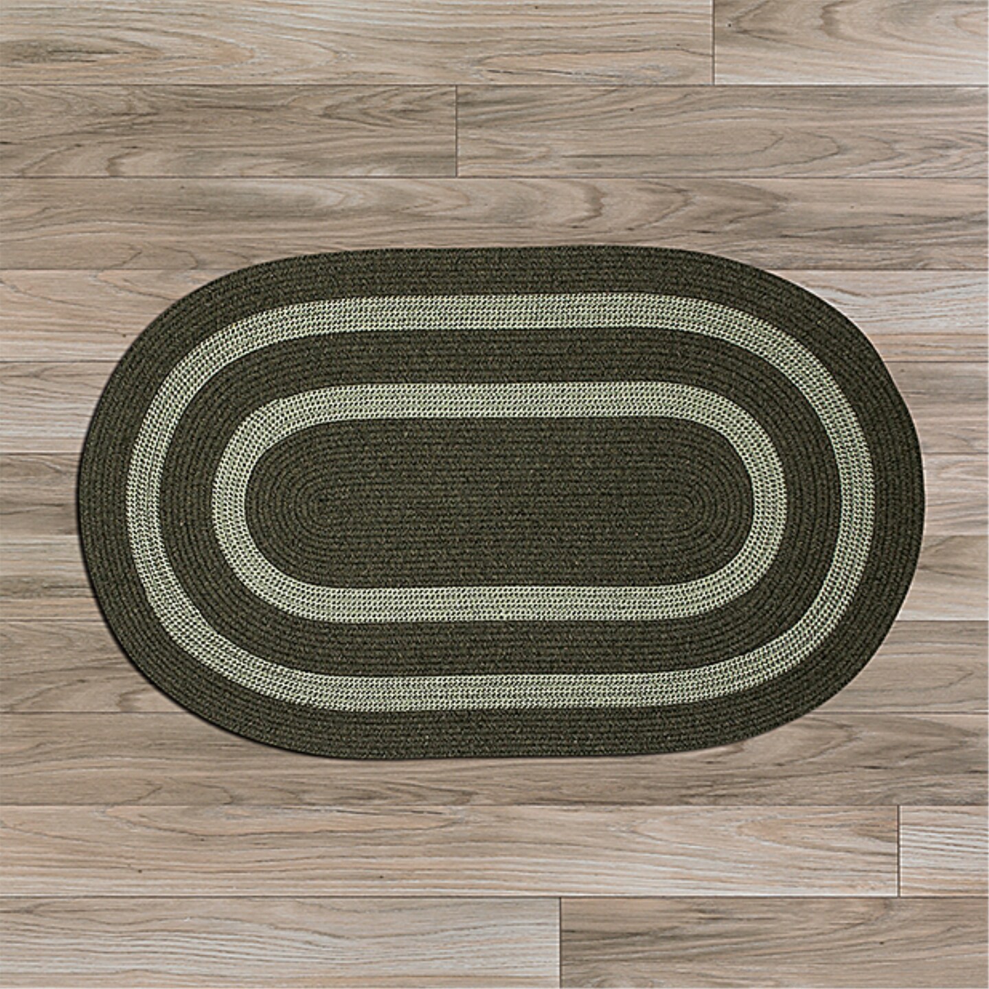 GW63R024X144 Graywood Moss Green 2'x12' Rug, 75 Polypropylene/25