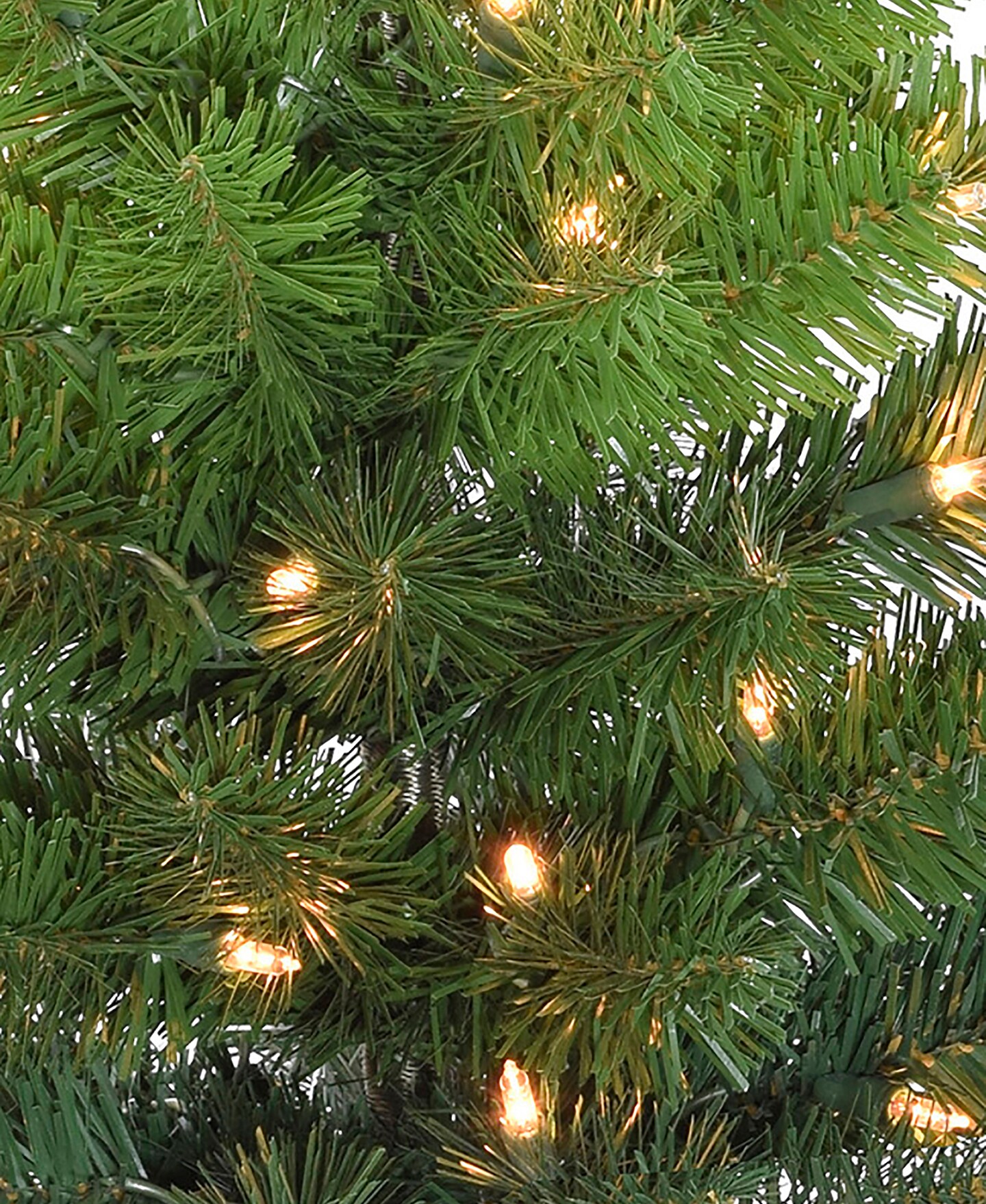 Perfect Holiday 24" Pre-lit Tabletop Ombre Green Christmas Tree