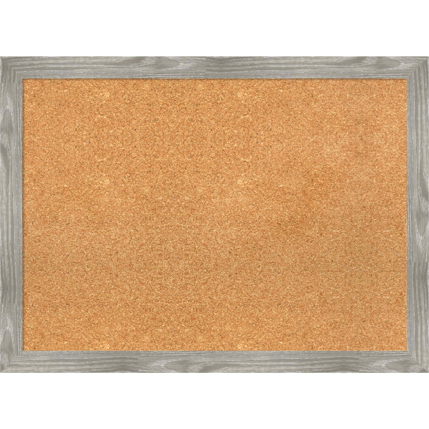 Cork Board, Dove Greywash Square Frame - Bulletin Board, Organization Board, Pin Board