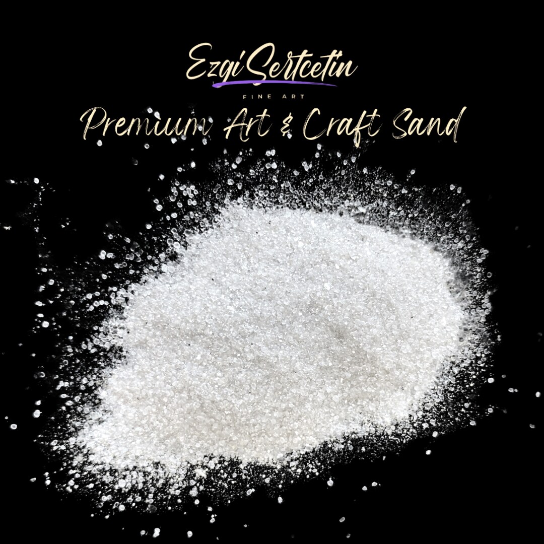Premium Art Sand|Craft Sand|Unique Metallic-Neon Colors|Excellent Quartz Sand|10 oz|Excellent for Artwork|DIY|Sand Painting|Wedding Decoration|Vaze Filling|Ezgi Sertcetin