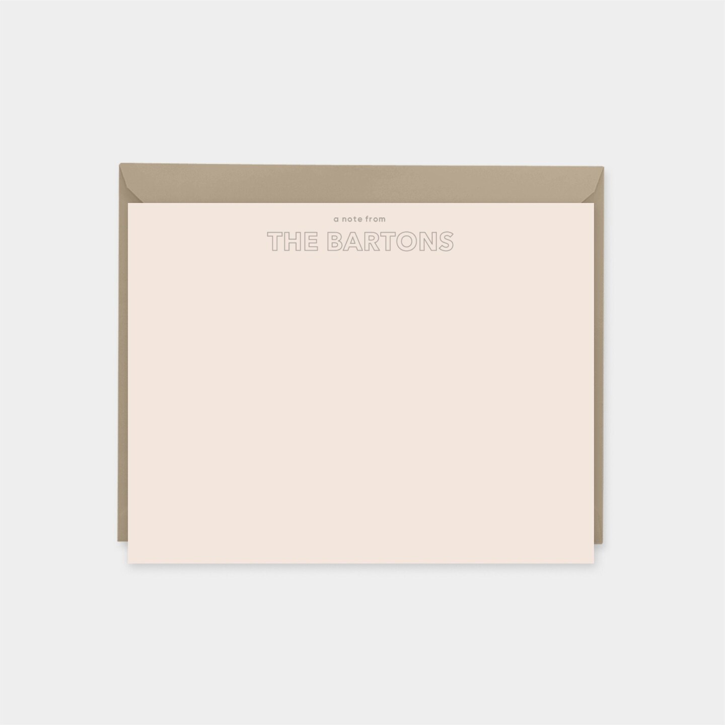 Modern Personalized Note Card III, Modern Note Cards, Correspondence