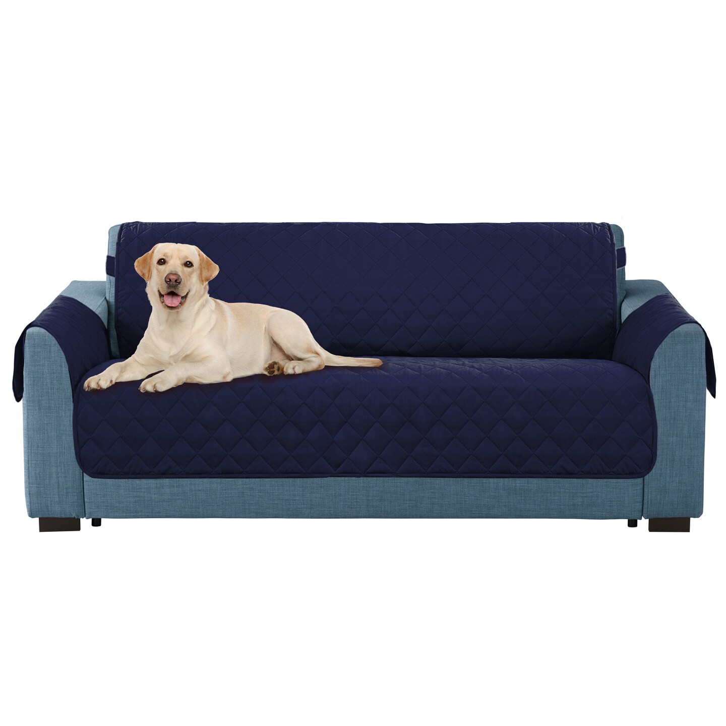 DII Reversible Loveseat Cover Navy Michaels