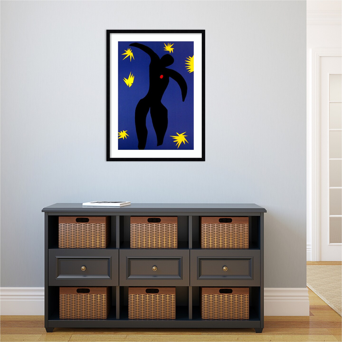 Jazz: Icarus by Henri Matisse Wood Framed Wall Art Print