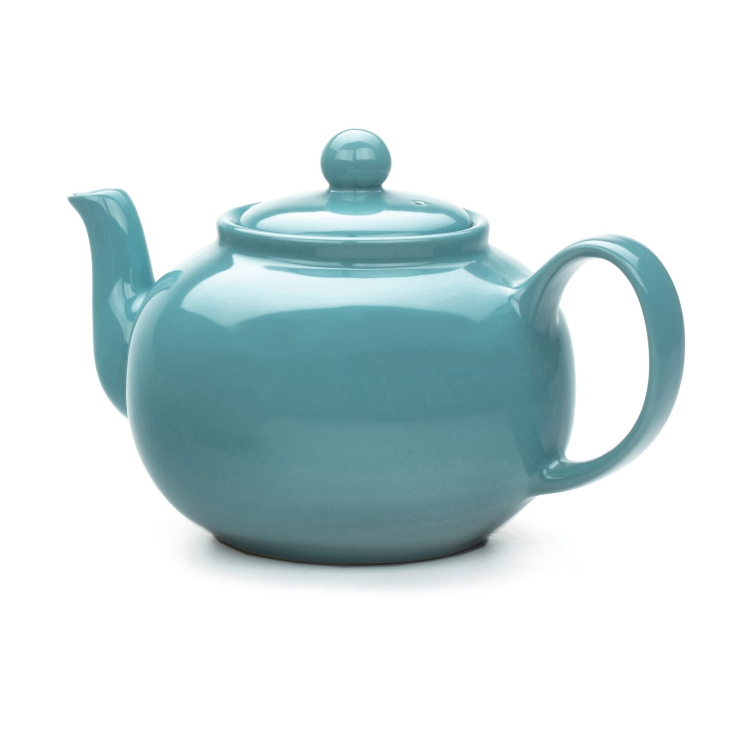RSVP International Stoneware Teapot, Turquoise
