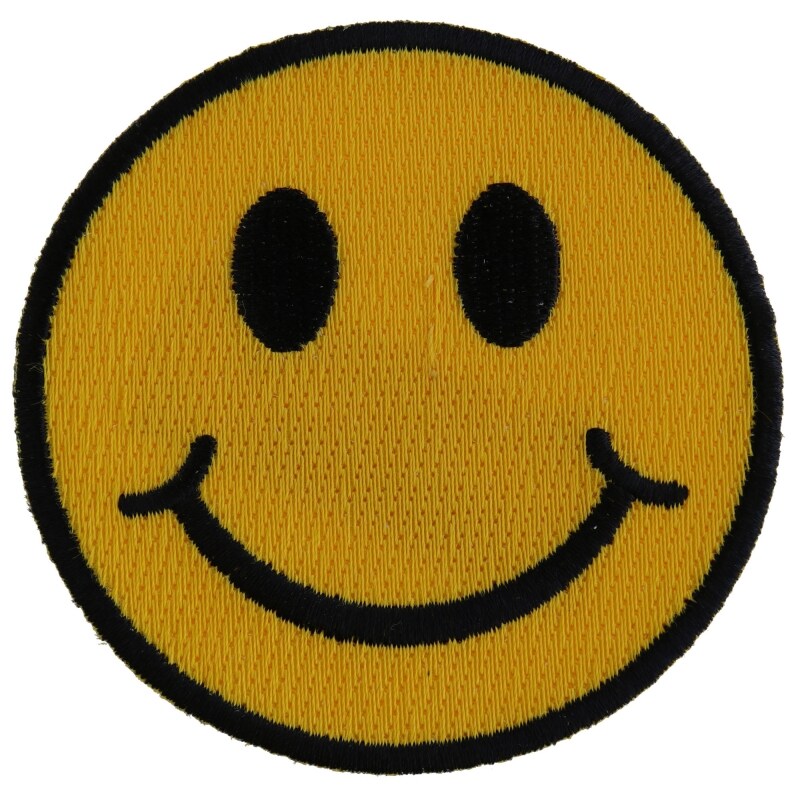 3pcs Round Expression Smiley Face Patch Clothes Iron on
