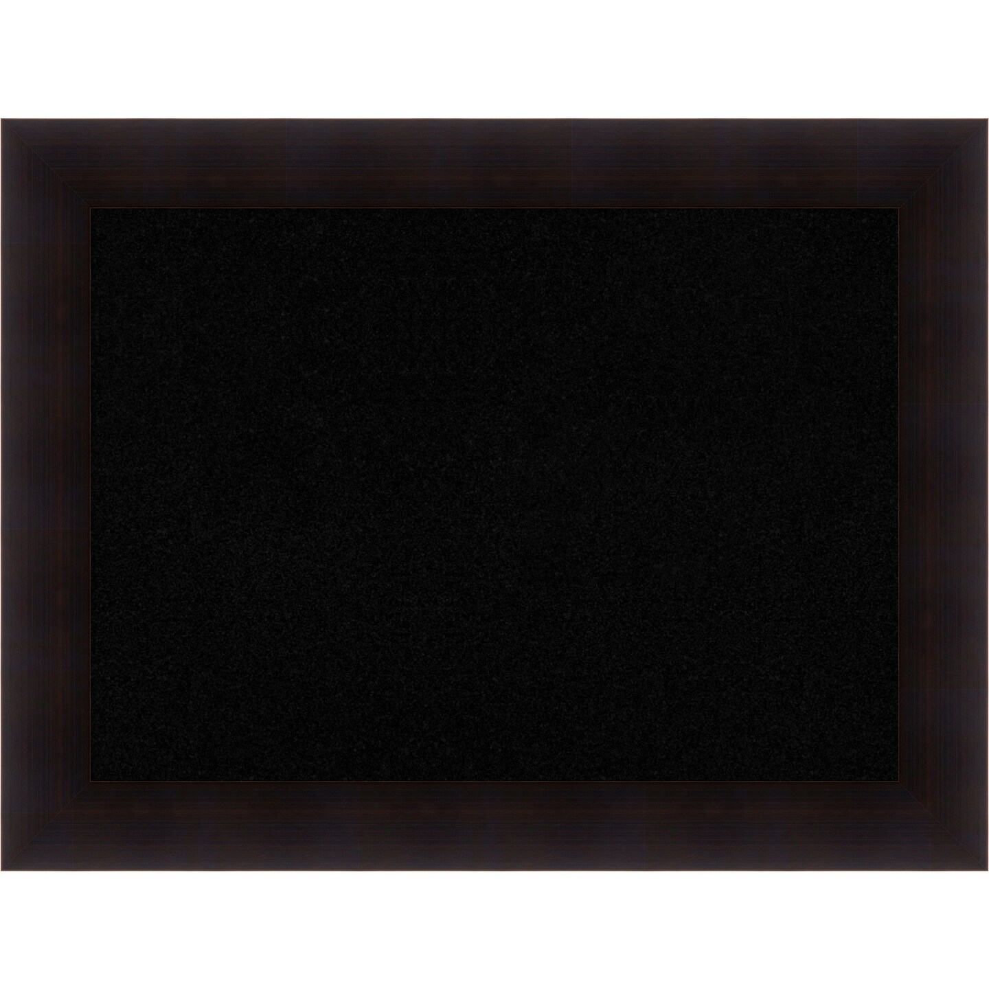 Black Cork Board (34 in. x 26 in.), Portico Espresso Wood Frame - Bulletin Board, Organization Board, Pin Board