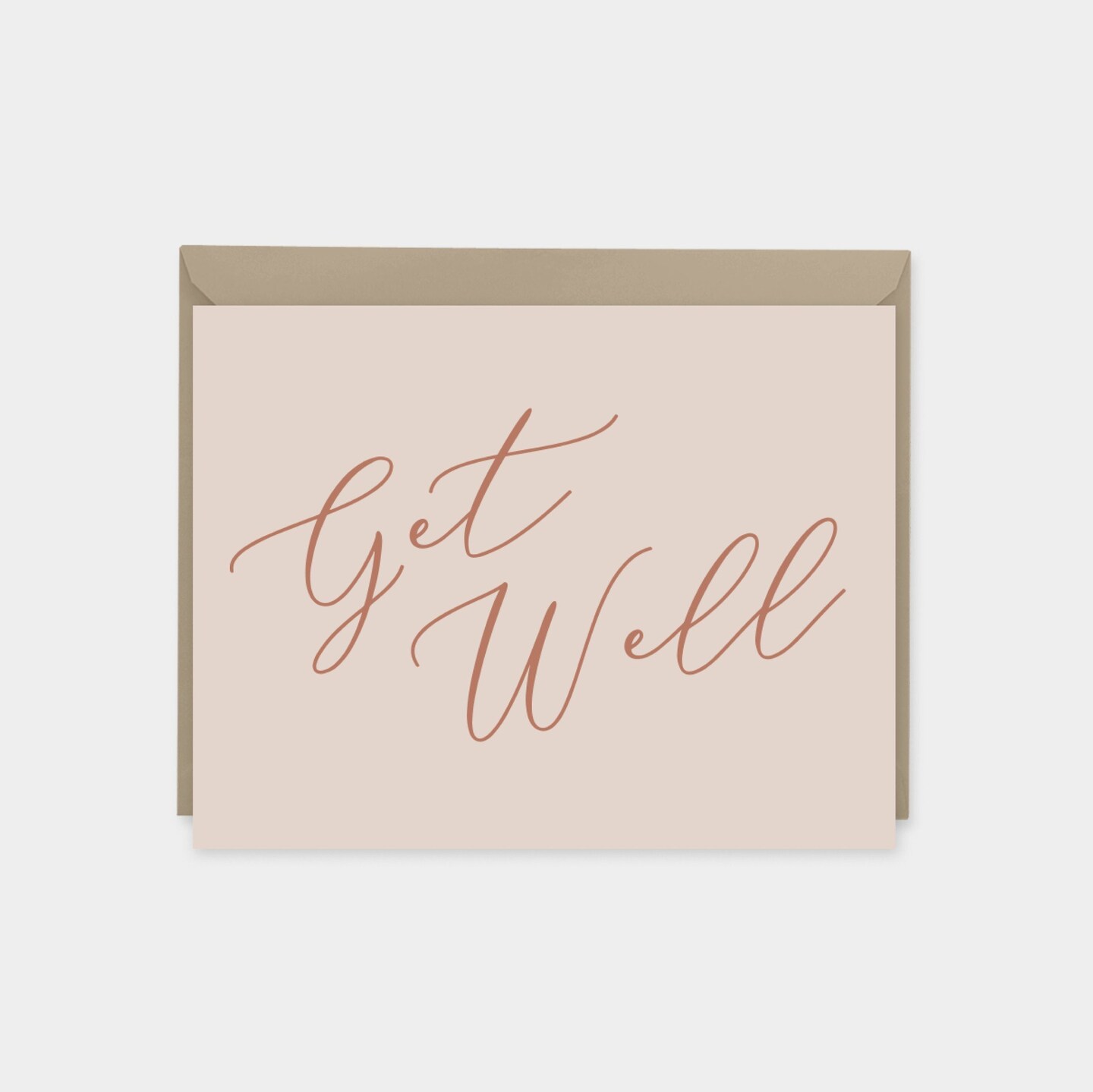 Get Well Card VIII, Script Lettering Card | Michaels