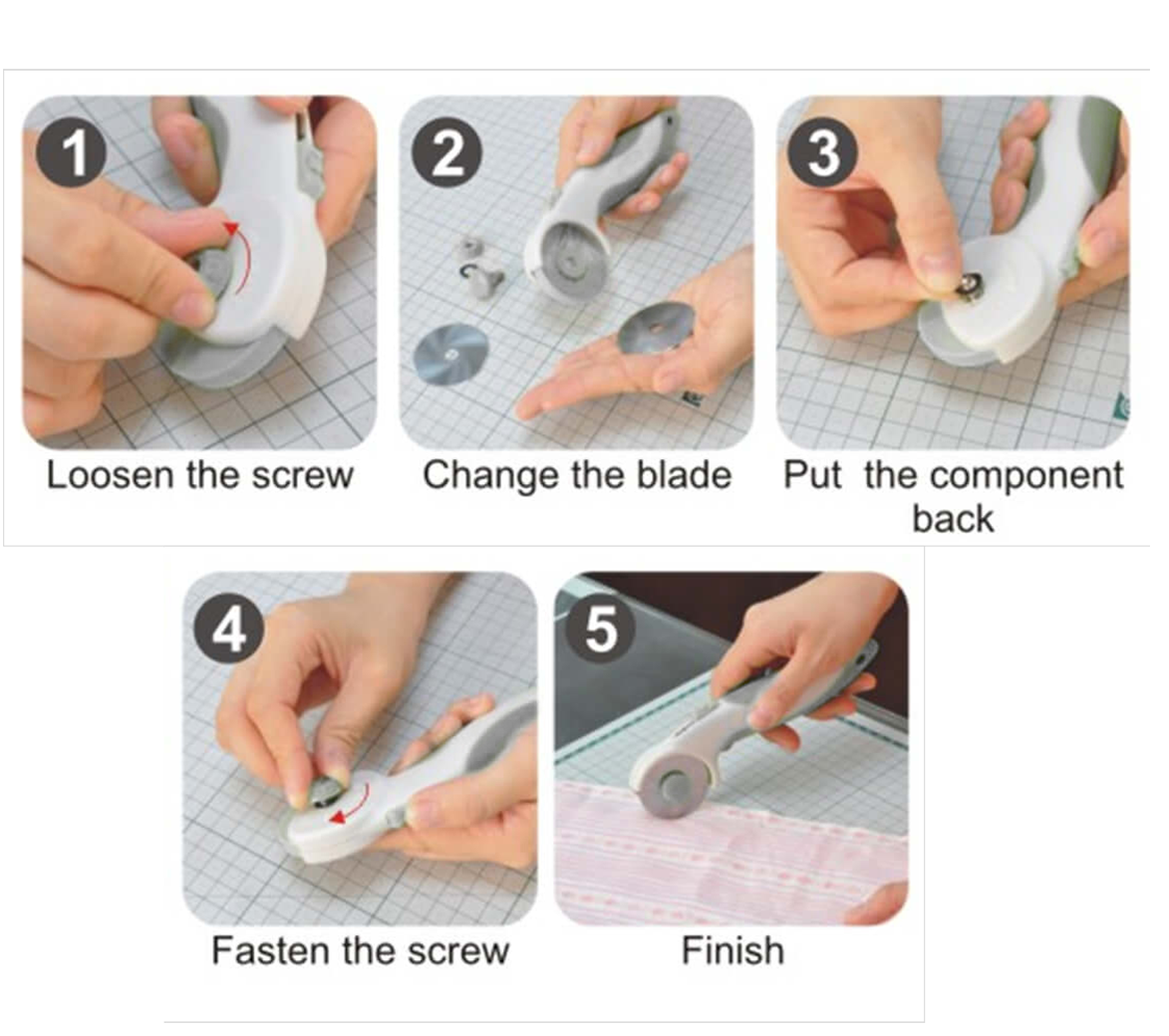 3-pack Rotary Blades Re-fill Set One of each. 20mm, 28mm and 45mm High Quality Steel Easy to install