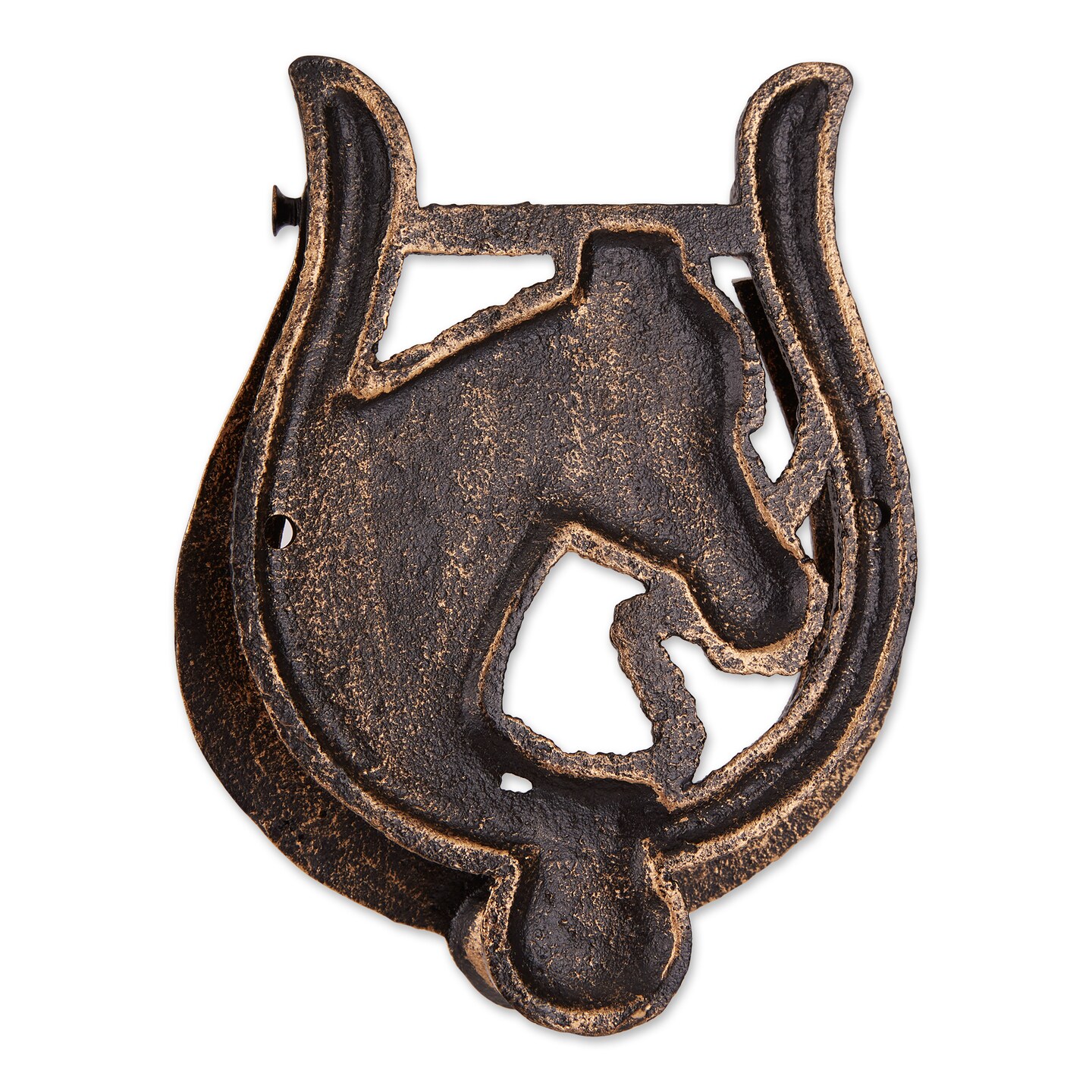 DII Horseshoe Cast Iron Door Knocker