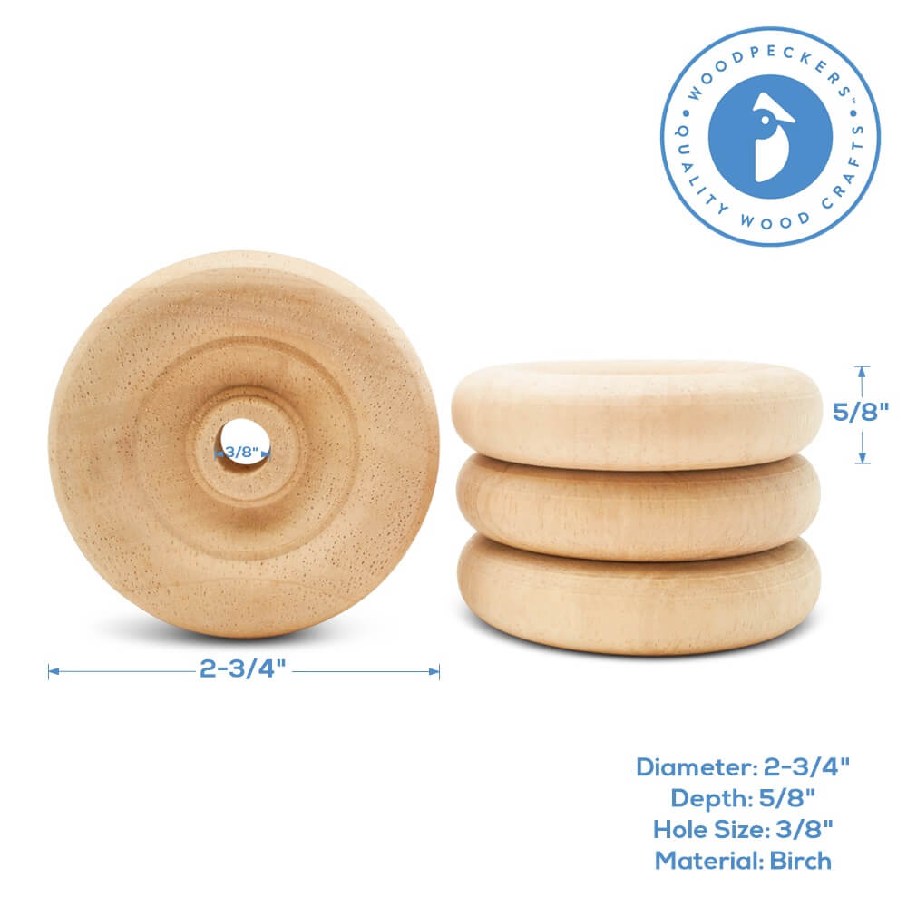 Classic Mini Wood Wheels, Multiple Sizes Available, Craft | Woodpeckers