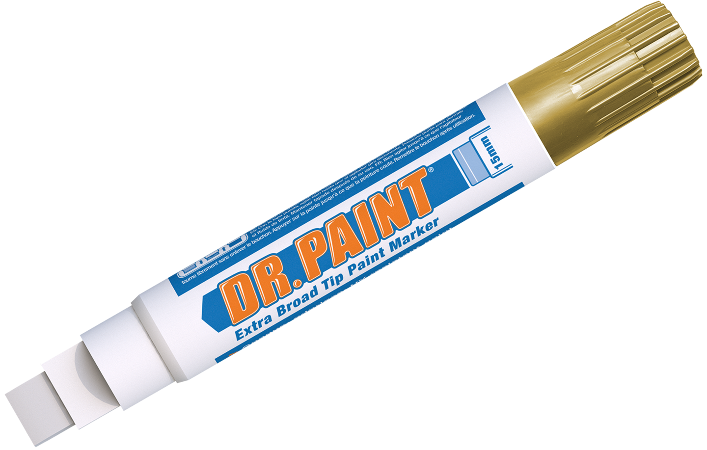 U-Mark DR. PAINT™ Extra Broad Tip Window Paint Marker - Metallic Gold