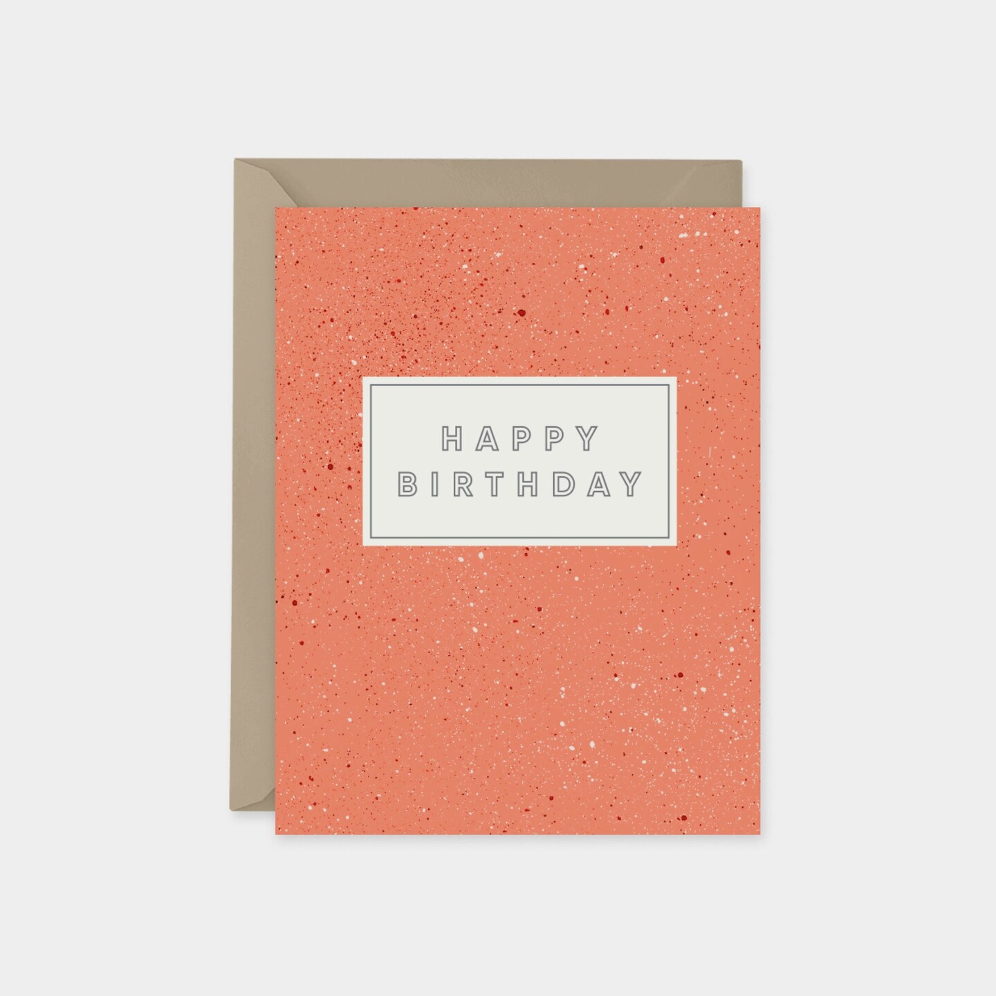 Speckled Happy Birthday Cards Custom Speckled Card Recycled Birthday Cards Happy Birthday 