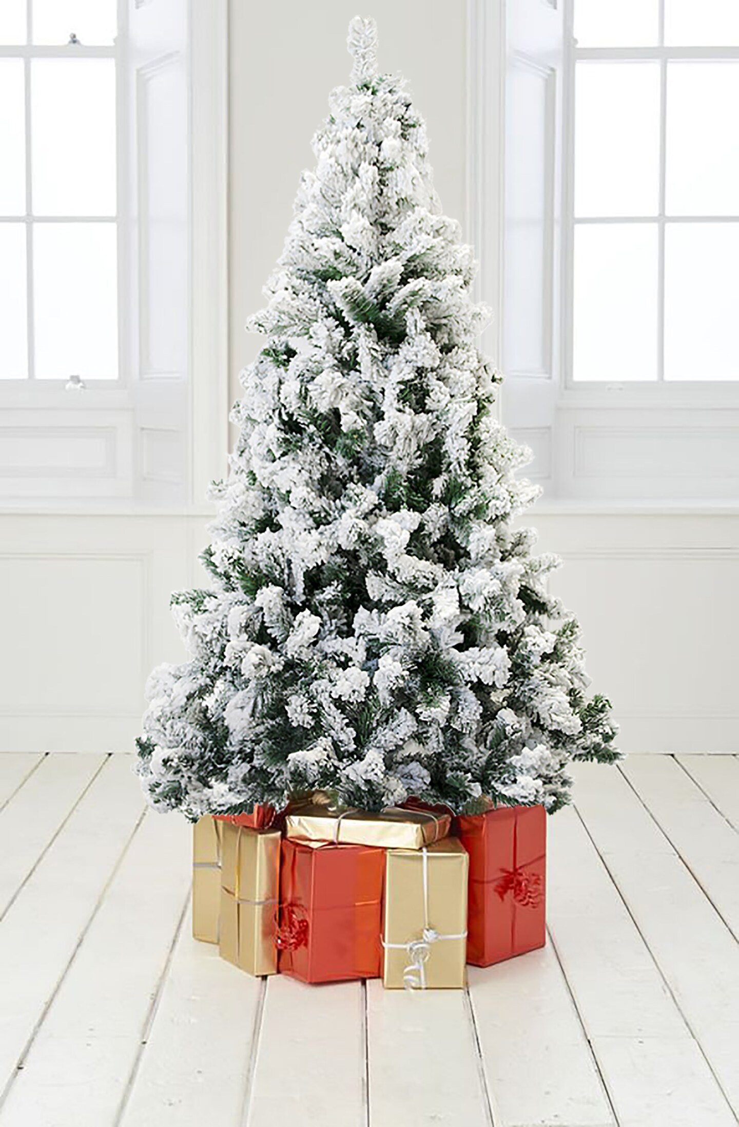 Perfect Holiday PVC Christmas Tree Snow Flocked