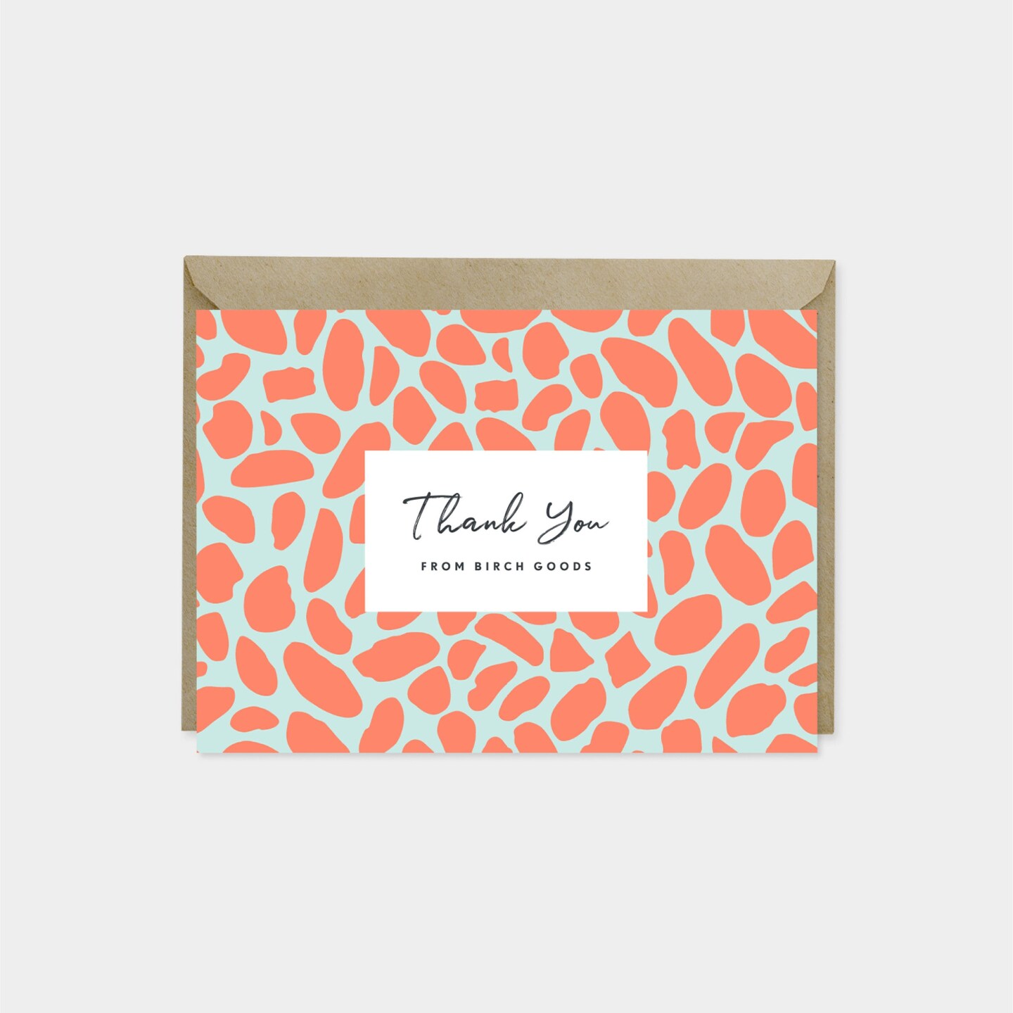 Pebble Pattern Thank You Card II, Designer Thank You, Multi Card Set