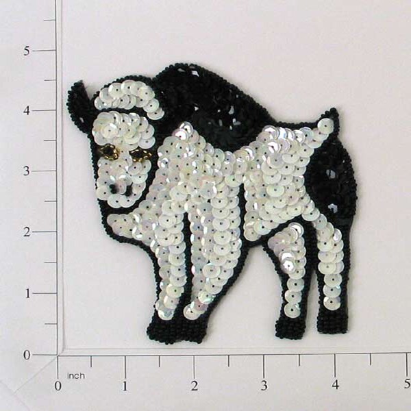 4 1/2&#x22; x 4&#x22; Cow Sequin Applique/Patch