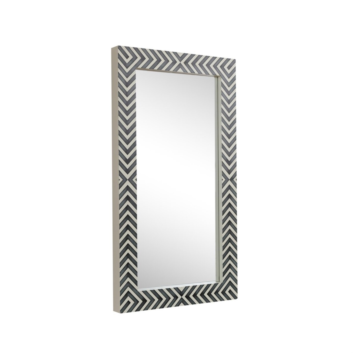 Rectangular mirror 36x20 inch in chevron Mirrors Michaels