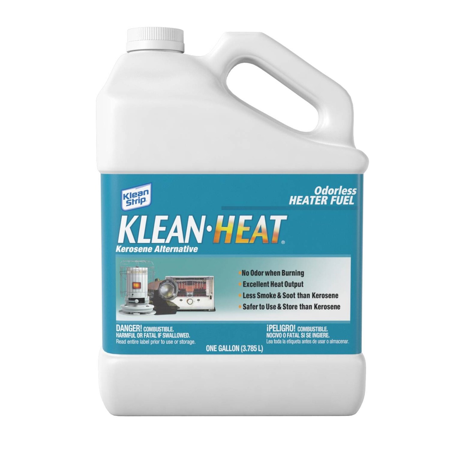 KleanHeat Kerosene Alternative No Smoke or Odor Lamp and Heater Fuel 120 Oz Jug Fireplace