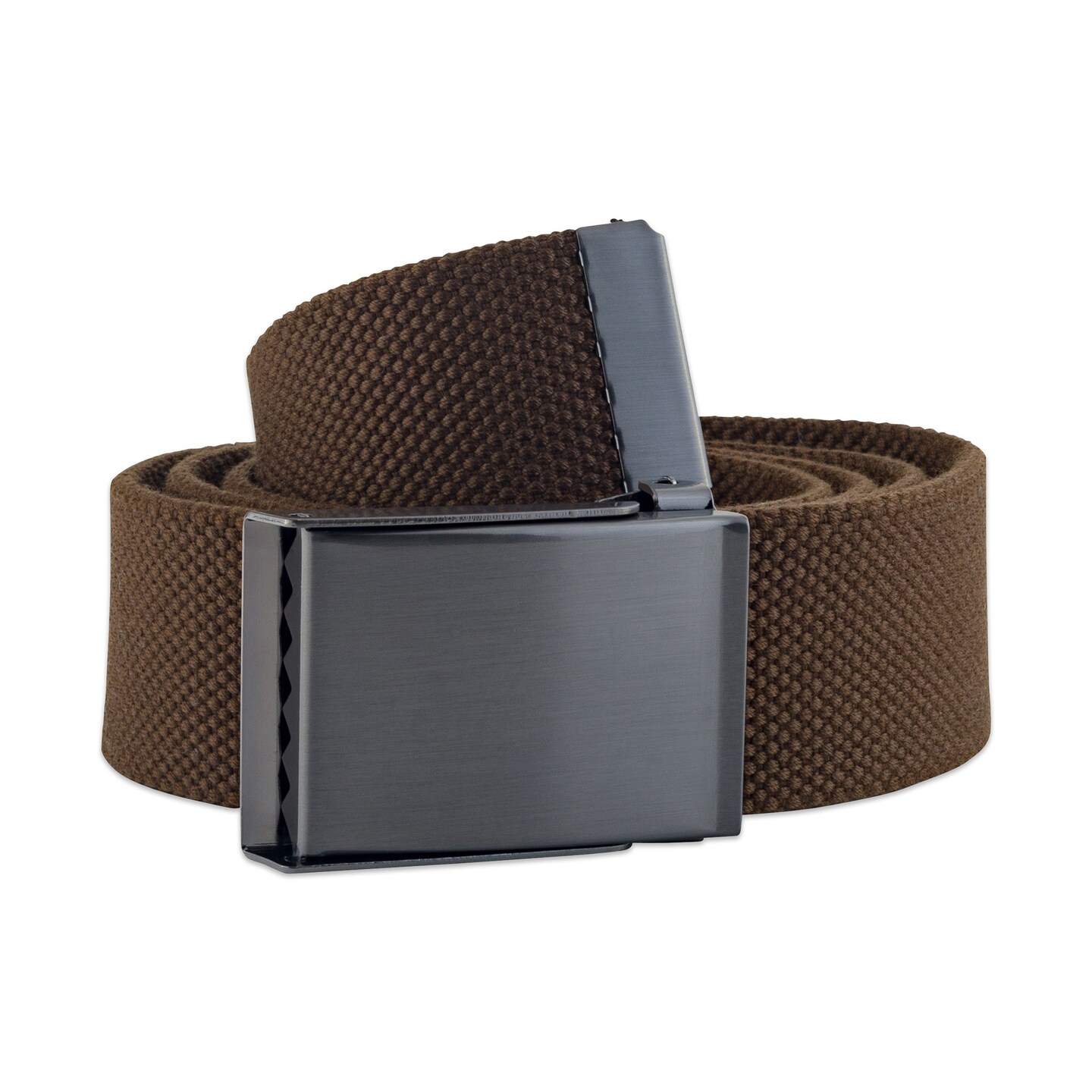 DII Mens Military Style Canvas  Belt 56 Brown Michaels