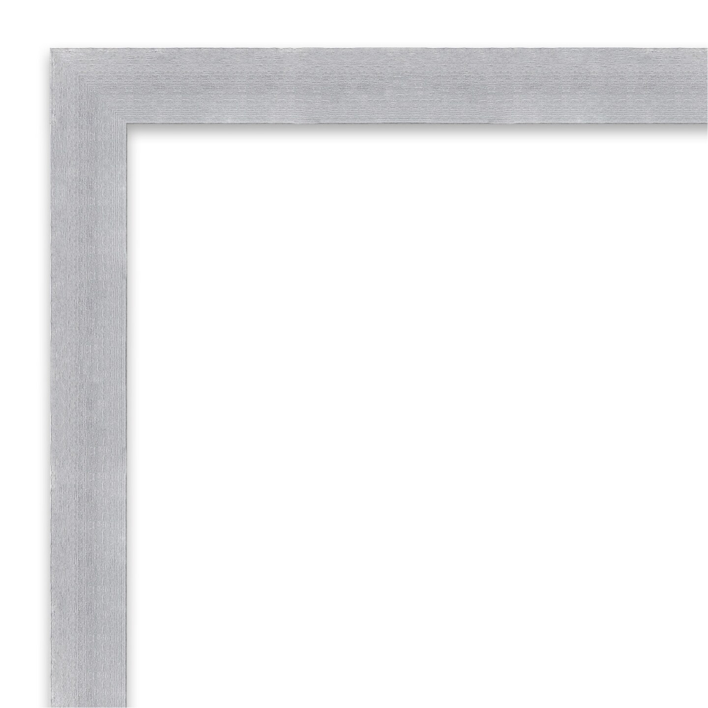 Amanti Art Grace Brushed Nickel Narrow Picture Frame