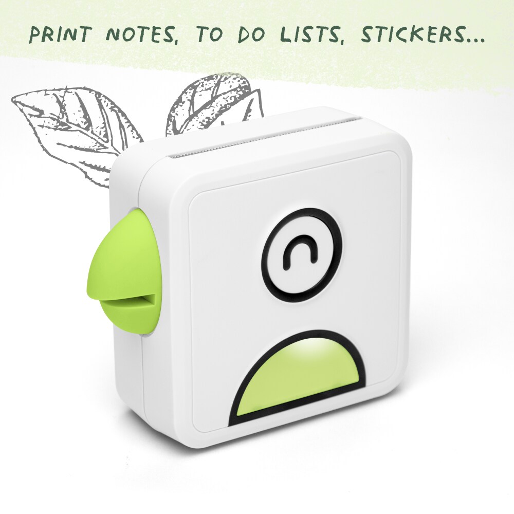 Portable Printer - Inkless & Smartphone Compatible - Green