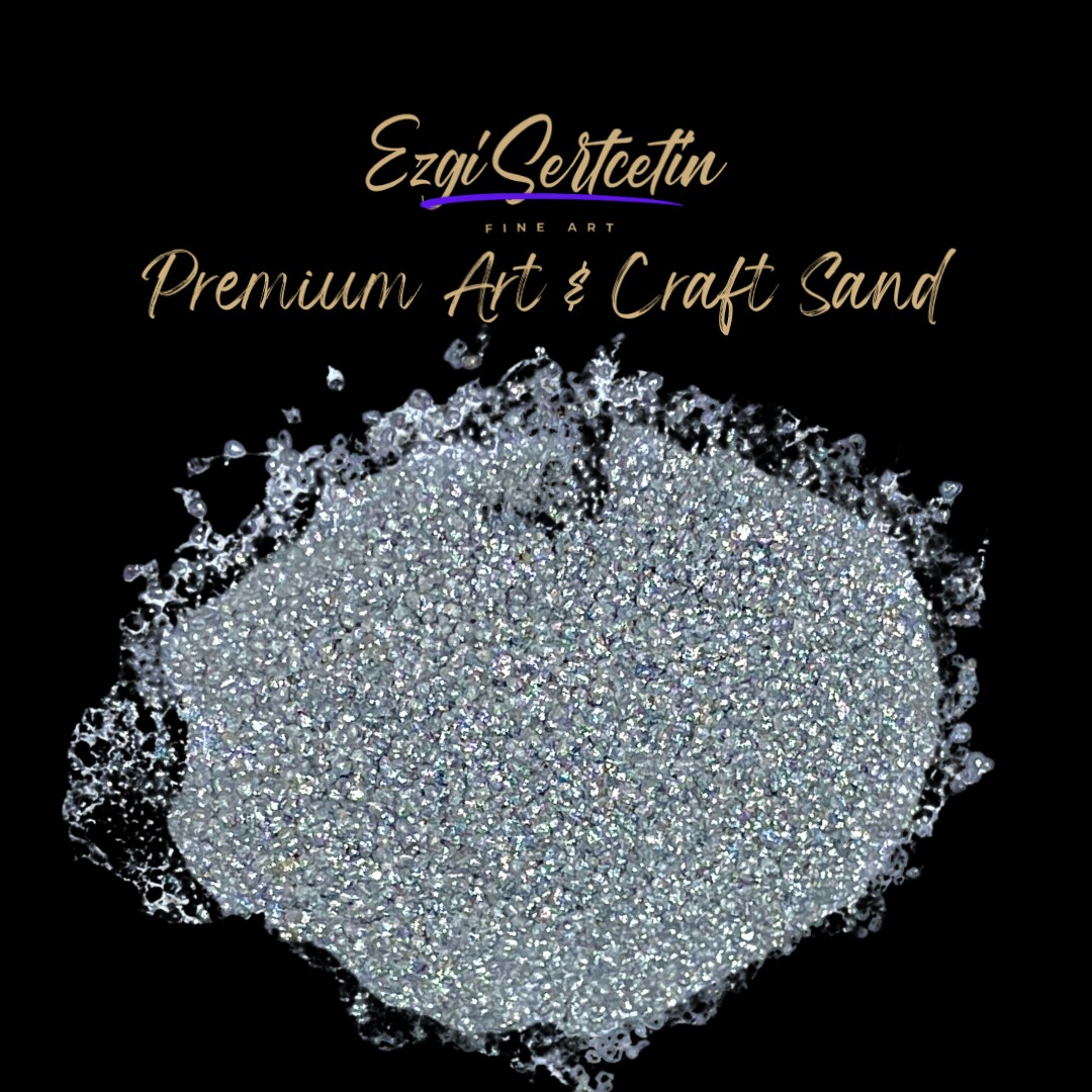 Premium Art Sand|Craft Sand|Unique Metallic-Neon Colors|Excellent Quartz Sand|10 oz|Excellent for Artwork|DIY|Sand Painting|Wedding Decoration|Vaze Filling|Ezgi Sertcetin
