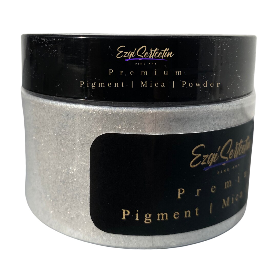 Premium Pigment Powder 50g | Authentic Unique & Bright Pearlescent Metallic and Neon Colors | Especially Formulated for Artwork, Resin, Slime, Plasticine and more by Ezgi Sertcetin