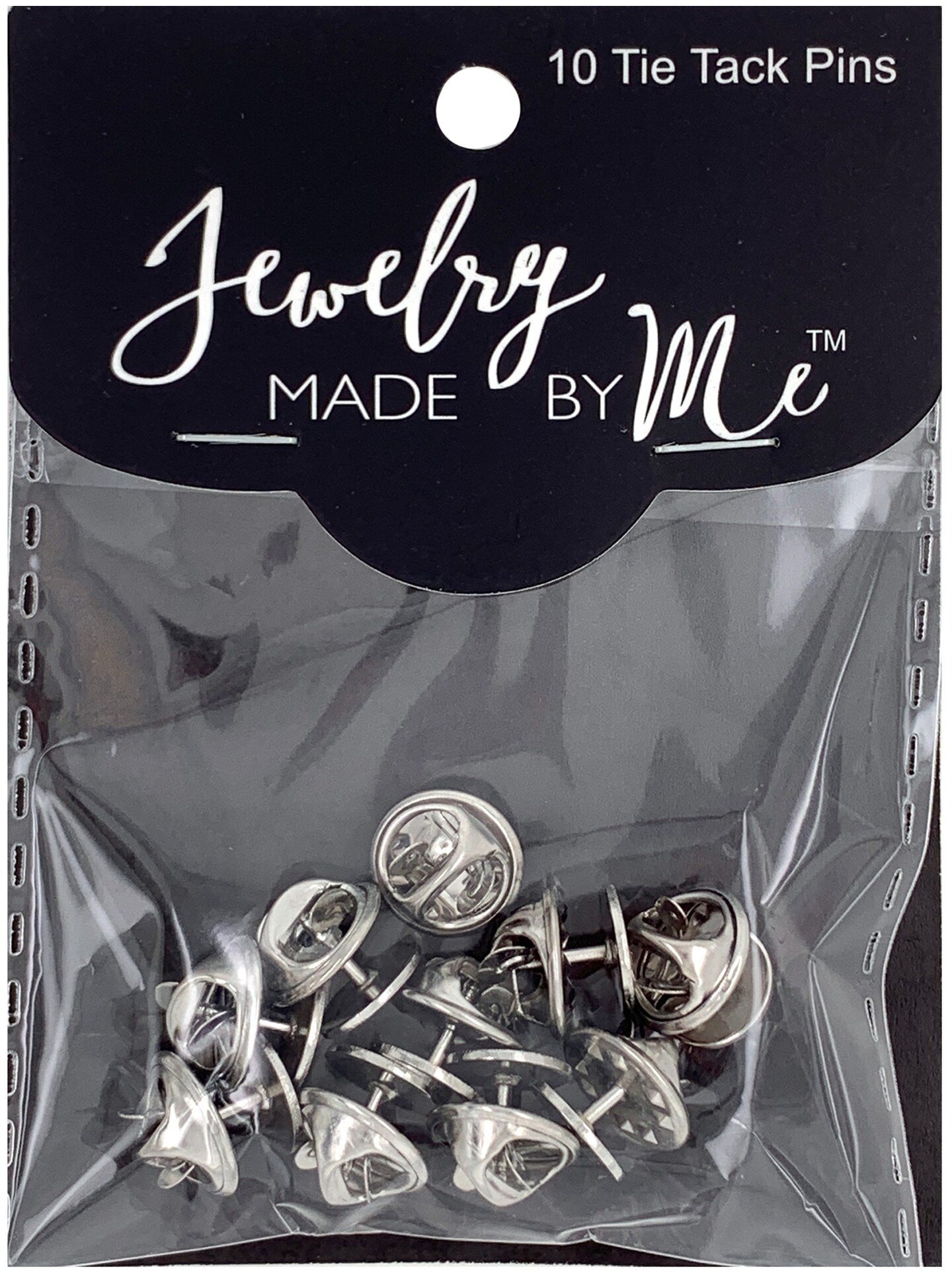 Tie Tack Pin Back 10/PkgSilver Stencils & Forms Michaels