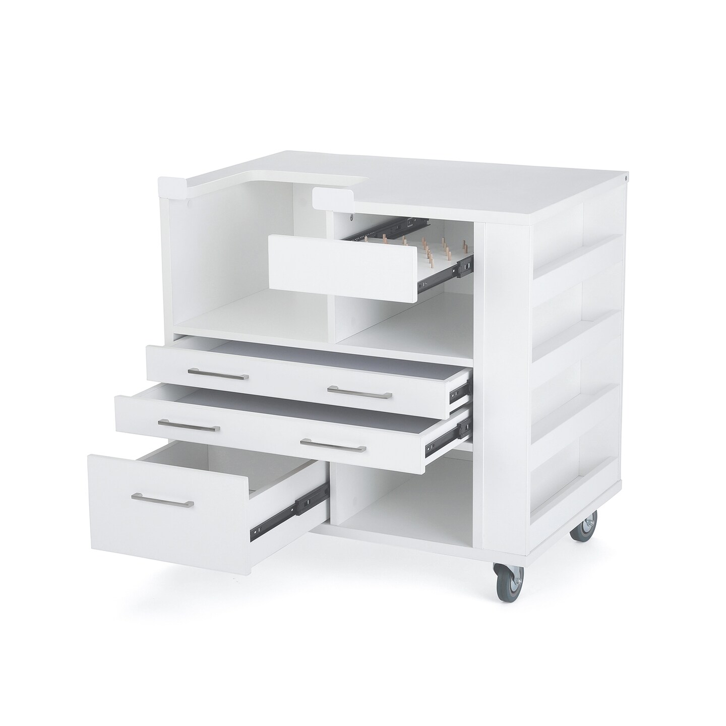 Arrow Sewing Furniture Ava Embroidery Cabinet with Lift & Storage for Embroidery Machines