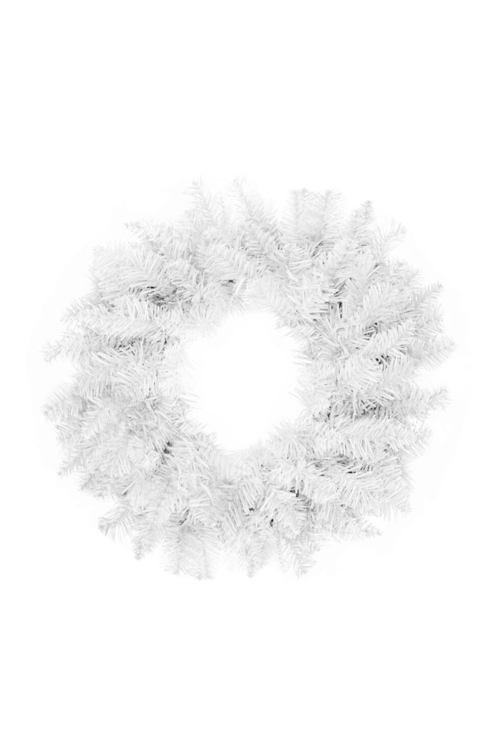 Perfect Holiday 24" Tapered Salem Pine Premium Wreath - White