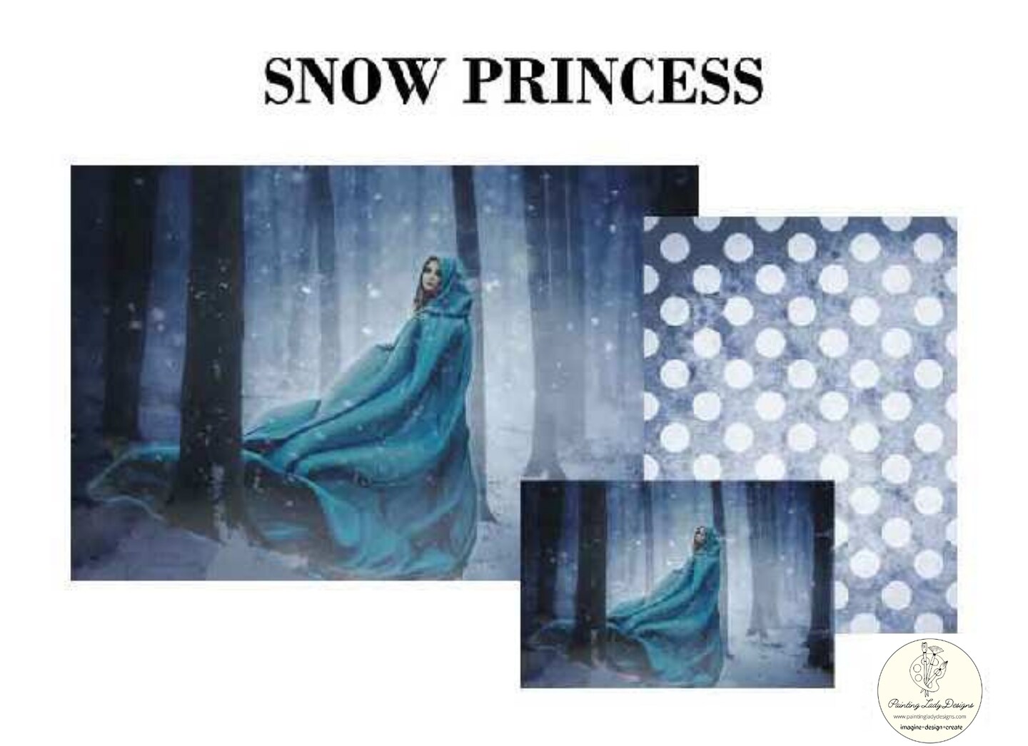 Snow Princess Decoupage and Mixed Media Papers 24x36 Paper Michaels