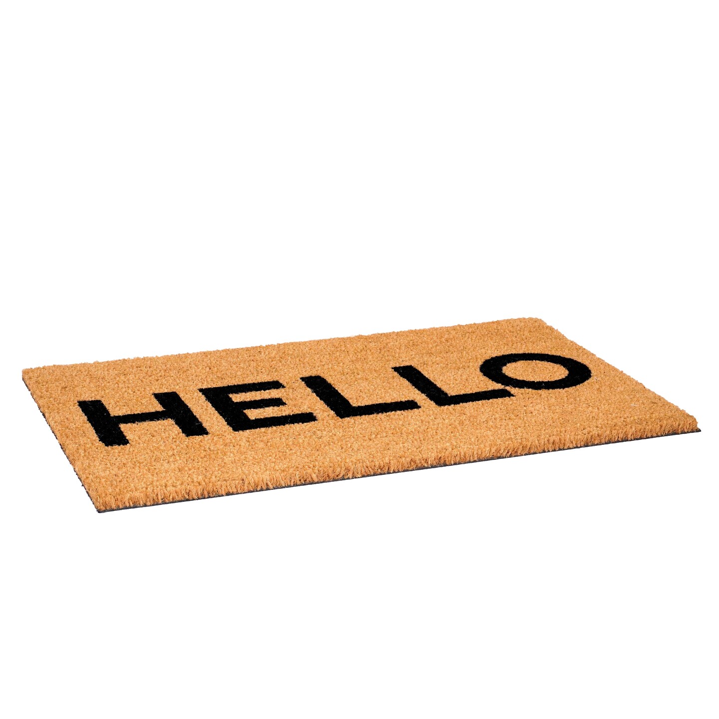 Contemporary Black Hello Doormat