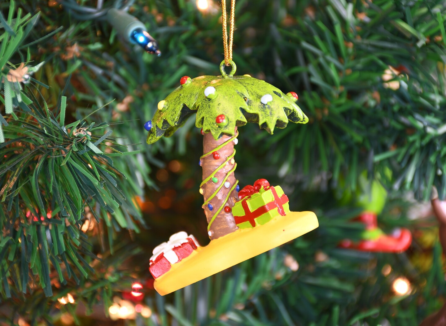 Xmas Palm Tree Christmas Ornament