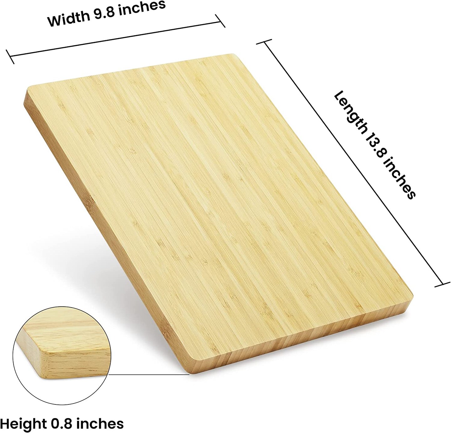 Makerflo Cutting Board Made with Durable Wood and Individually Bubble Wrapped, Craft-Ready for DIY Gifts &#x26; Personalization - Laser Engraving, Epoxy, UV DTF, Vinyl